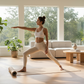 Tapis yoga salon lumineux